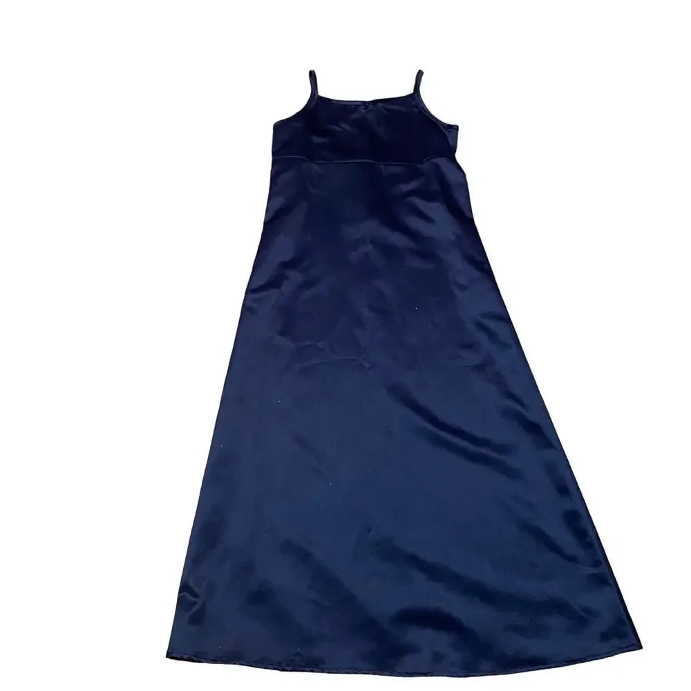 Amy Byer Girls Navy Blue Slip Dress Jacket Two Piece Cocktail Evening Set 16